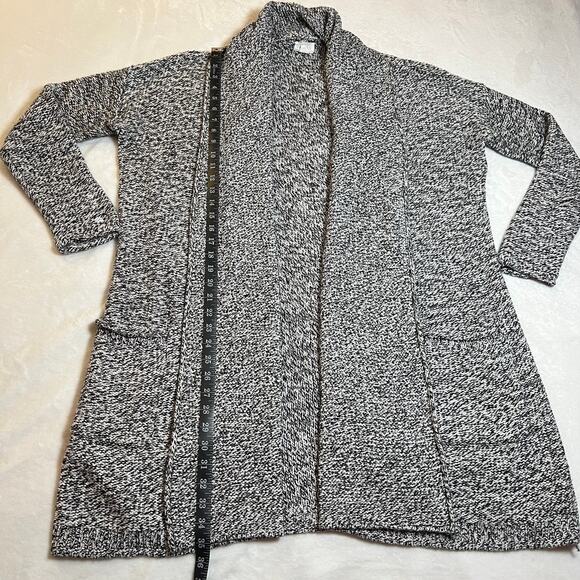 Caslon Shawl Collar Open Front Knit Cardigan Size Medium Cozy Office Casual - Picture 10 of 10